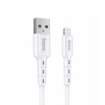 Καλώδιο σύνδεσης Hoco. DU01 Novel USB σε Lightning 2.4A για Φόρτιση και Μεταφορά Δεδομένων Λευκό 1m