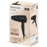 Σεσουάρ Μαλλιών Ταξιδίου Sencor SHD 0045BK 1600W Αναδιπλούμενο με 2 Επιλογές Θερμοκαρασίας και Ταχύτητας Αέρα Μαύρο - Image 2