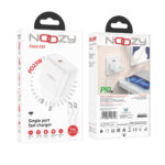 Φορτιστής Ταξιδίου Noozy C21 Core PD25W με Καλώδιο USB-C σε Lightning 1m Λευκός - Image 2