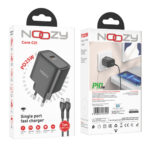 Φορτιστής Ταξιδίου Noozy Core C21 PD25W με Καλώδιο USB-C σε Lightning 1m Μαύρος - Image 2