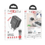 Φορτιστής Ταξιδίου Noozy Core C21 PD25W με Καλώδιο USB-C σε USB-C 1m Μαύρο - Image 2
