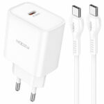 Φορτιστής Ταξιδίου Noozy Edge E25 PD30W με Καλώδιο USB-C σε USB-C 1m Λευκό