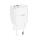 Φορτιστής Ταξιδίου Noozy Rogue E35 PD30W+QC3.0 USB-C Max PD 30W USB-A Max 18W Λευκό - Image 3