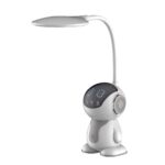 Φωτιστικό με Λάμπα LED Maxcom ML4900 Astral 500 Lumens IP20 με 3 Επίπεδα Φωτεινότητας και Πλήκτρα Αφής Γκρι-Λευκό