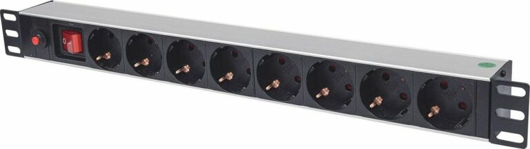 Πολύπριζο για Rack 8 Θέσεων με προστασια υπερτασης