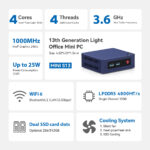 BEELINK mini PC Mini S13, Intel N150, 12GB, 512GB M.2, Windows 11 Pro - Image 5