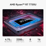 BEELINK mini PC SER5 Max, AMD Ryzen R7 7735U, 16GB, 500GB M.2, Windows 11 Pro - Image 5