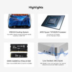 BEELINK mini PC SER8, AMD Ryzen 7 8745HS, 16GB, 512GB M.2, Windows 11 Pro - Image 5