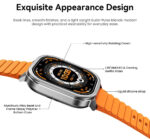 KOSPET smartwatch Pulse, heart rate, 1.96" AMOLED, IP68, μαύρο - Image 5