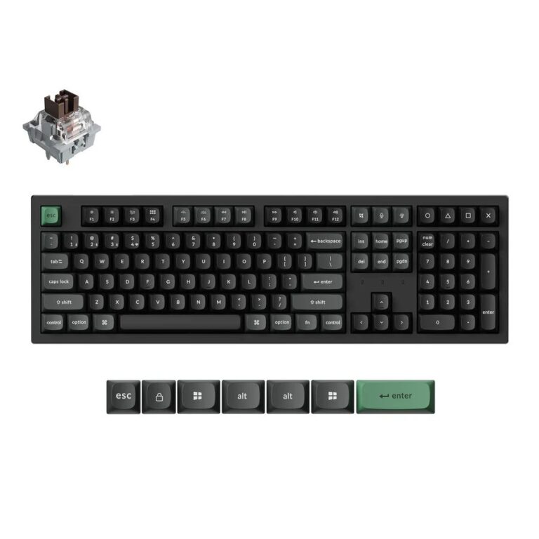 Keychron K10 Ultra (K10U-H3) ZMK Wireless 8K Mechanical Keyboard Brown Switch (Hot-Swap) 100% Us Lay