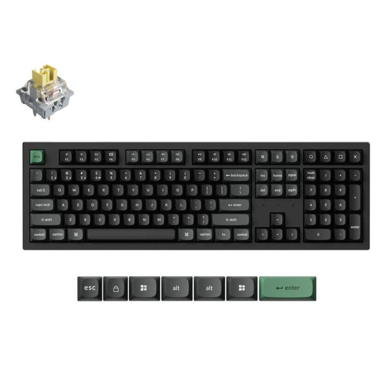 Keychron K10 Ultra (K10U-H4) ZMK Wireless 8K Mechanical Keyboard BananaSwitch (Hot-Swap) 100% Us Lay