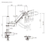 POWERTECH βάση γραφείου οθόνης PT-1627, 17-32", έως 9kg - Image 5