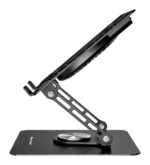 POWERTECH βάση & ψύξη laptop PT-1630 έως 17", 110mm LED fan, μεταλλική, μαύρη - Image 4