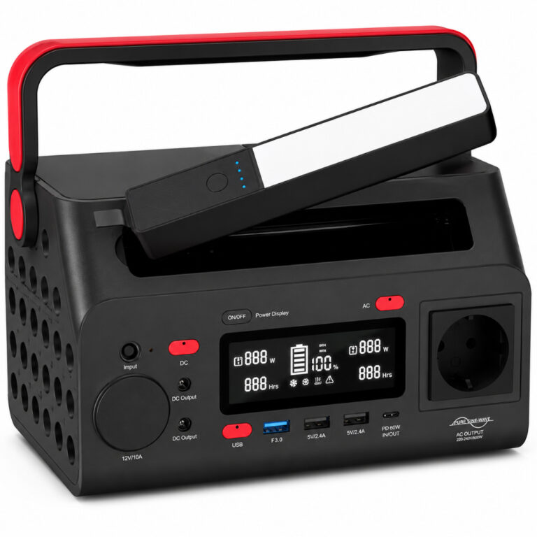 Powerstation Energizer PPS300W2 300W με 2xAC 2xDC Θύρες 1xUSB-C 3xUSB-A PD60W QC Wireless Charger 10W και Φακό Έκτακτης Ανάγκης 4W