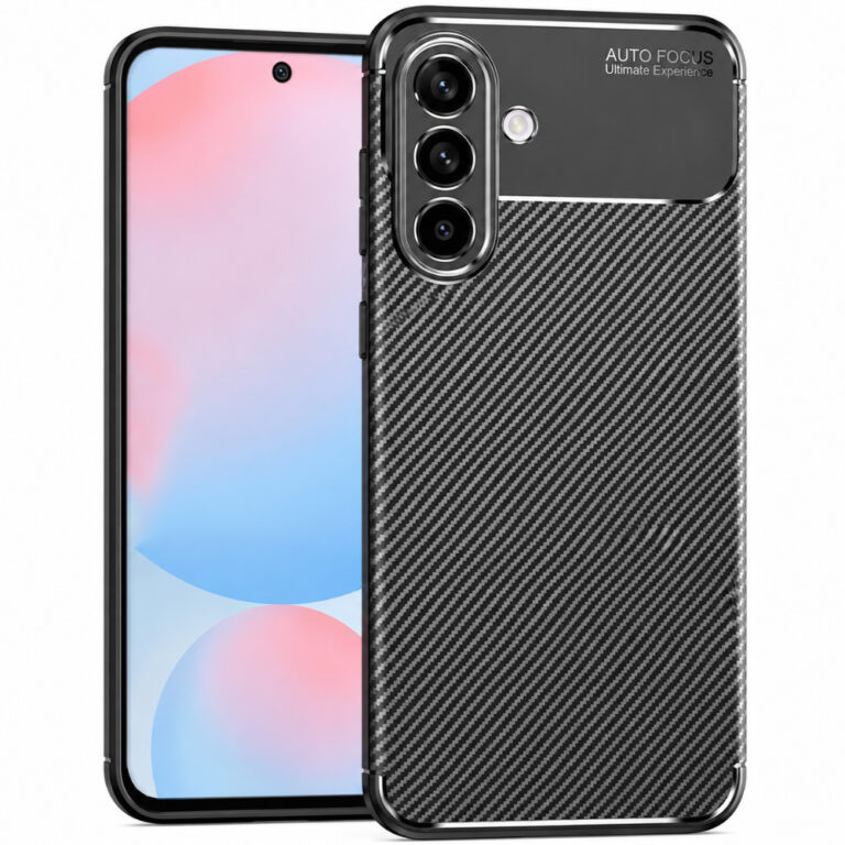 Θήκη Ancus AutoFocus Carbon Fiber για Samsung Galaxy A56 5G Μαύρη