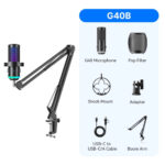 BOYA CastMic G40B - Dual-Diaphragm USB Microphone & Arm 24bit 192kHz Plug&Play - Image 2