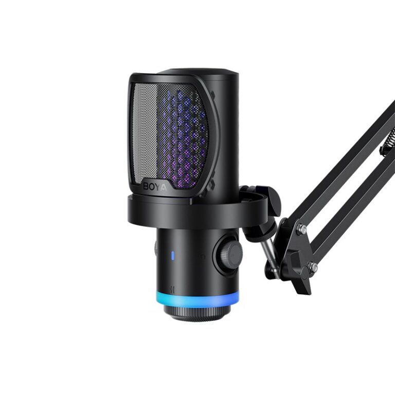 BOYA CastMic G40B - Dual-Diaphragm USB Microphone & Arm 24bit 192kHz Plug&Play