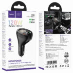 Bluetooth FM Transmitter Hoco E88 Star 120W με 1xUSB-A 2xUSB-C PD20W QC3.0 BT v5.4 με Υποδοχή Αναπτήρα Μαύρο - Image 2