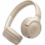Bluetooth Stereo Ακουστικά JBL Tune 530BT On-ear με Pure Bass 2-Mic BT6.0 και έως 76h Playtime Μπεζ