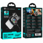Cooler Κινητού Τηλεφώνου Hoco GM76 Blue Diamond για Συσκευές 6.1" εως 7" 3 Επιλογές Ταχύτητας LED Ένδειξη Θερμοκρασίας και RGB Φωτισμό - Image 2