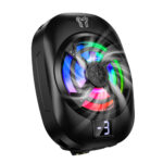 Cooler Κινητού Τηλεφώνου Hoco GM76 Blue Diamond για Συσκευές 6.1" εως 7" 3 Επιλογές Ταχύτητας LED Ένδειξη Θερμοκρασίας και RGB Φωτισμό - Image 4
