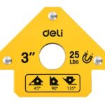 DELI μαγνητική γωνία συγκόλλησης DL-HDW25 με 45°/90°/135° γωνίες