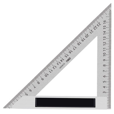 DELI μεταλλικός τριγωνικός χάρακας DL303200