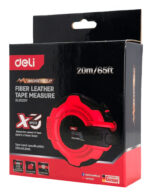 DELI μετροταινία DL9920Y με μηχανισμό αναδίπλωσης, fibreglass ταινία, 20m/65ft x 14.5mm - Image 4