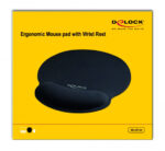 DELOCK Mousepad 12559 με στήριγμα καρπού, 252 x 227mm, μαύρο - Image 4