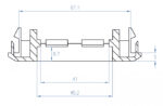 DELOCK module βάση πρίζας Easy 45 81316, 130 x 80 mm, λευκό - Image 4