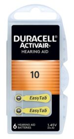 DURACELL μπαταρίες ακουστικών βαρηκοΐας Activair 10