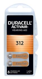 DURACELL μπαταρίες ακουστικών βαρηκοΐας Activair 312