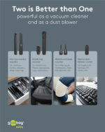 GOOBAY 2 σε 1 σκουπάκι χειρός & air duster 77829, 120W, 6000mAh, μαύρο - Image 6