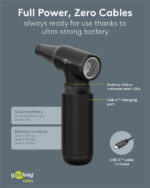 GOOBAY ηλεκτρικό air duster 77830, 100W, 6000mAh, μαύρο - Image 5