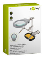 GOOBAY μεγεθυντικός φακός 51226 με clips συγκράτησης, 2x, LED φωτισμός - Image 4