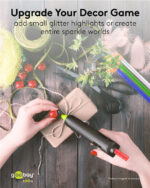 GOOBAY ράβδοι σιλικόνης 77855, Φ11mm x 200mm, glitter διάφορα χρώματα, 10τμχ - Image 5