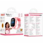 Kids Smartwatch Hoco Y106 4G 730mAh 1.83” LCD GPS Κάμερα με Δυνατότητα Κλήσεων και Μηνυμάτων IPX7 Ροζ - Image 2