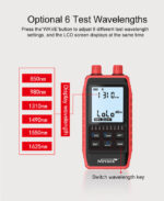 NOYAFA tester καλωδίων οπτικής ίνας NF-908L, 850-1625nm, -60~8dBm - Image 5