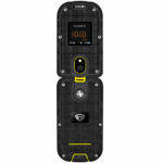 Noozy Hero 4G Dual Sim με Διπλή Οθόνη 2.4"+1.44" Bluetooth Φακό 1200mAh Μπαταρία IP68 Μαύρο-Κίτρινο με Ελληνικό Πληκτρολόγιο - Image 2