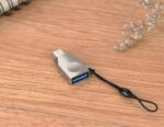 OTG Hoco UA9 USB-C σε USB 3.0 Θηλυκό Ασημί - Image 4