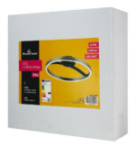 POWERTECH LED φωτιστικό οροφής HLL-0200, 29W, 4000K, Φ38x10cm, ασημί/μαύρο - Image 6
