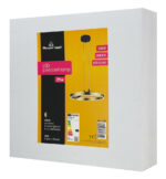 POWERTECH LED φωτιστικό οροφής HLL-0201, 29W, 4000K, Φ38x120cm, χρυσό/μαύρο - Image 6