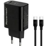 POWERTECH φορτιστής τοίχου PT-1638 με καλώδιο
