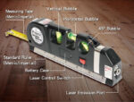 PROSKIT γραμμικό αλφάδι laser PD-161-C με κόκκινη δέσμη, μετροταινία - Image 3