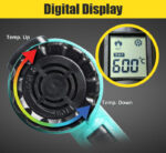PROSKIT πιστόλι θερμού αέρα SS-626B με οθόνη, 1800W, 50~600 °C - Image 5