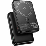 Power Bank Borofone BJ82 Ultra-slim 5000mAh 5V/2A 1xUSB-C 1xUSB-A Ασύρματη Φόρτισή 5W και LED Ένδειξη Μπαταρίας Μαύρο