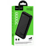 Power Bank Hoco J123A Element 20000mAh 5V/2A 1xUSB-C 1xUSB-A 1xMicroUSB και LED Ένδειξη Μπαταρίας Μαύρο - Image 2