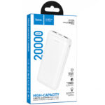 Power Bank Hoco J153A Stability 10W 20000mAh 2xUSB-A 1xUSB-C 1xMicroUSB και LED Ένδειξη Μπαταρίας Λευκό - Image 2