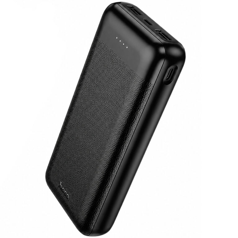 Power Bank Hoco J153A Stability 10W 20000mAh 2xUSB-A 1xUSB-C 1xMicroUSB και LED Ένδειξη Μπαταρίας Μαύρο