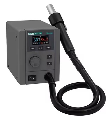 QUICK σταθμός θερμού αέρα QUICK857 Pro με air gun